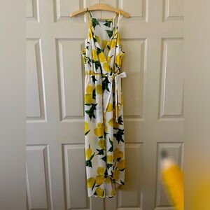 Maxi Dress, drapes beautiful with a wrap like style .  Wore it once.  Gorgeous!